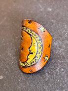 Wildcrafted Leather Handpainted Leather Rings boho clothing, festival outfit, hippie style apparel | Elevated Hippie