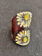 Wildcrafted Leather Handpainted Leather Rings boho clothing, festival outfit, hippie style apparel | Elevated Hippie