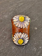 Wildcrafted Leather Handpainted Leather Rings boho clothing, festival outfit, hippie style apparel | Elevated Hippie