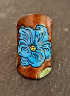 Wildcrafted Leather Handpainted Leather Rings boho clothing, festival outfit, hippie style apparel | Elevated Hippie