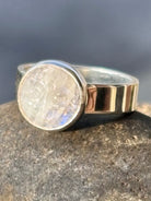 Moonstone Face Sterling Silver Ring – Size 6.75 boho clothing, festival outfit, hippie style apparel | Elevated Hippie