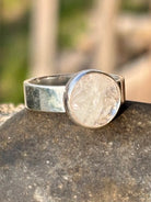 Moonstone Face Sterling Silver Ring – Size 6.75 boho clothing, festival outfit, hippie style apparel | Elevated Hippie