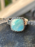 Larimar Sterling Silver Ring – Size 9.25 boho clothing, festival outfit, hippie style apparel | Elevated Hippie