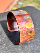 Fire Painted Copper 1" Cuff boho clothing, festival outfit, hippie style apparel | Elevated Hippie