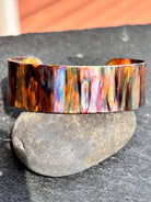 Fire Painted Copper 3/8" Cuff boho clothing, festival outfit, hippie style apparel | Elevated Hippie