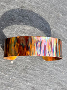 Fire Painted Copper 3/8" Cuff boho clothing, festival outfit, hippie style apparel | Elevated Hippie