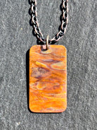 Fire Painted Handmade Copper Pendant Necklace w/ 18in Copper Chain boho clothing, festival outfit, hippie style apparel | Elevated Hippie
