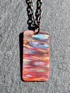 Fire Painted Handmade Copper Pendant Necklace w/ 18in Copper Chain boho clothing, festival outfit, hippie style apparel | Elevated Hippie