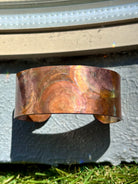 Fire Painted Copper 1" Cuff boho clothing, festival outfit, hippie style apparel | Elevated Hippie