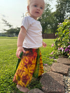 Handmade Kids Tie Dye Festival Pants – Newborn to Youth 14 – Boho Hippie Style - The Elevated Hippie
