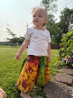 Handmade Kids Tie Dye Festival Pants – Newborn to Youth 14 – Boho Hippie Style - The Elevated Hippie
