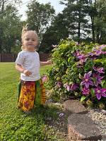 Handmade Kids Tie Dye Festival Pants – Newborn to Youth 14 – Boho Hippie Style - The Elevated Hippie