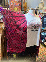Upcycled Fabric Poncho Band / Graphic Tees - The Elevated Hippie