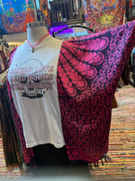 Upcycled Fabric Poncho Band / Graphic Tees - The Elevated Hippie