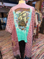 Upcycled Fabric Poncho Band / Graphic Tees - The Elevated Hippie