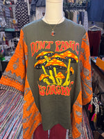 Upcycled Fabric Poncho Band / Graphic Tees