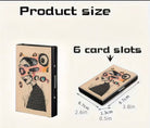 Stainless Steel Credit Card Holder with Art boho clothing, festival outfit, hippie style apparel | Elevated Hippie