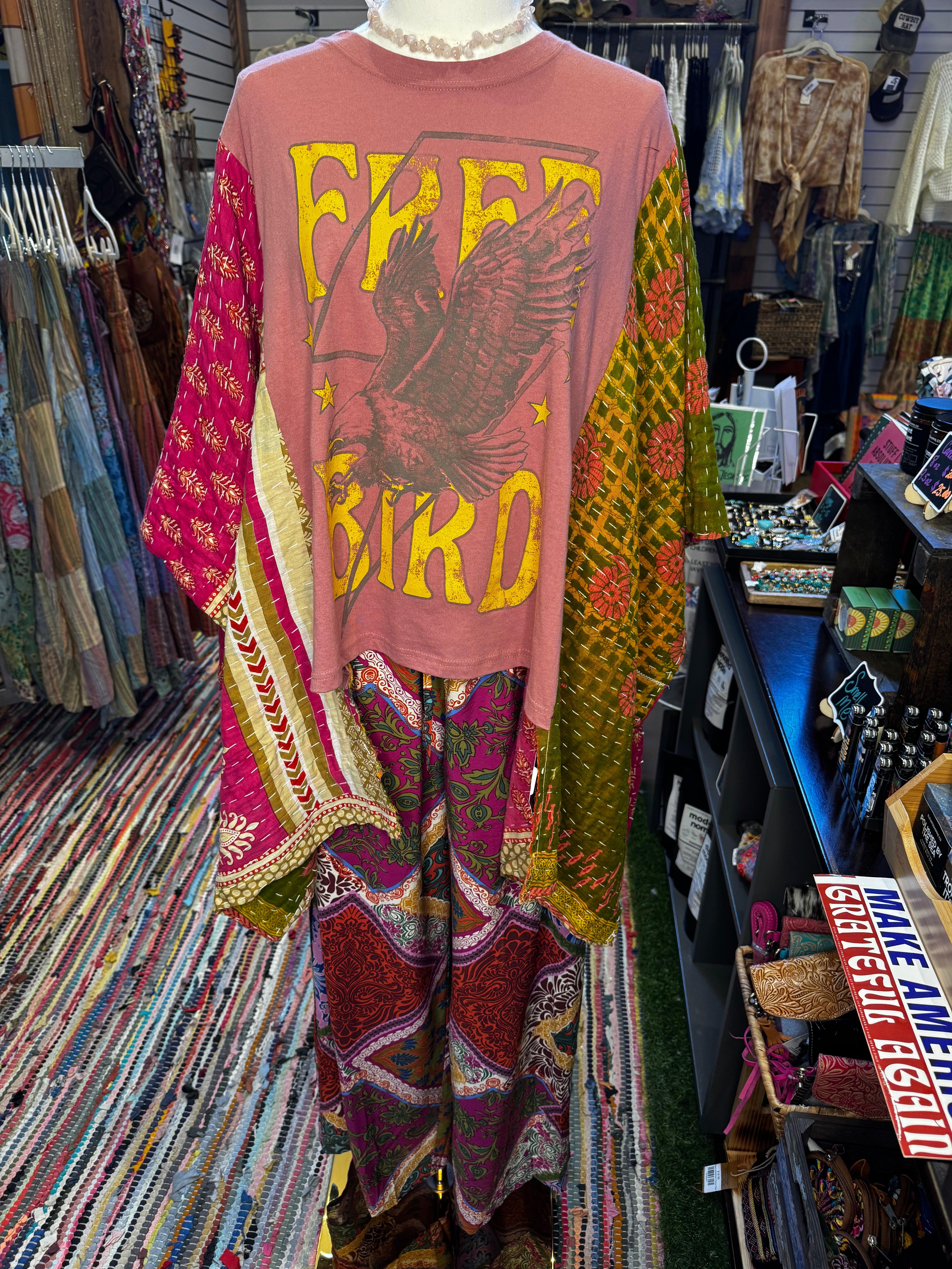 Wingostar Handmade Repurposed Shirts boho clothing, festival outfit, hippie style apparel | Elevated Hippie