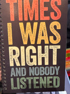 Funny Spiral Notebook boho clothing, festival outfit, hippie style apparel | Elevated Hippie