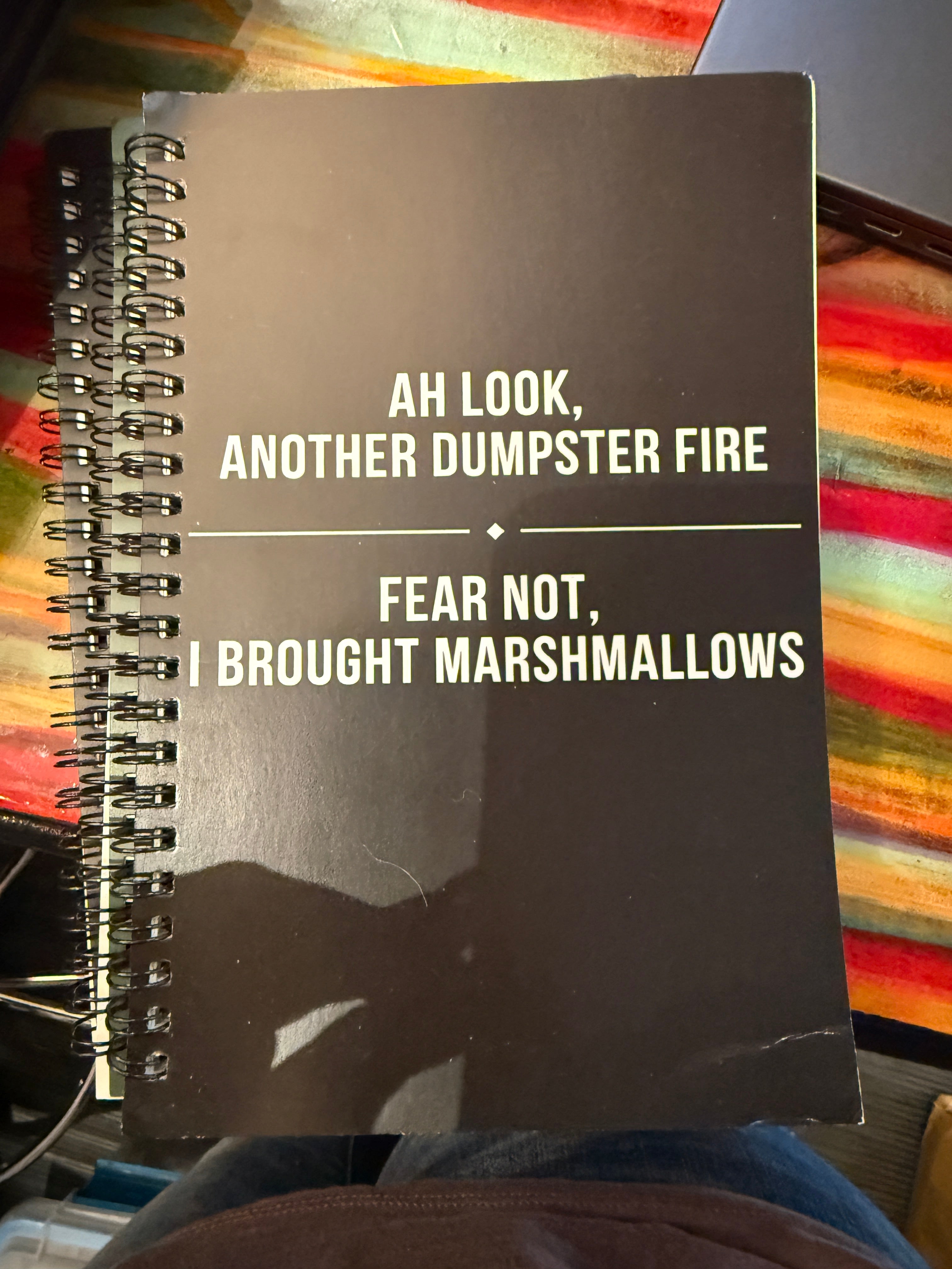 Funny Spiral Notebook boho clothing, festival outfit, hippie style apparel | Elevated Hippie