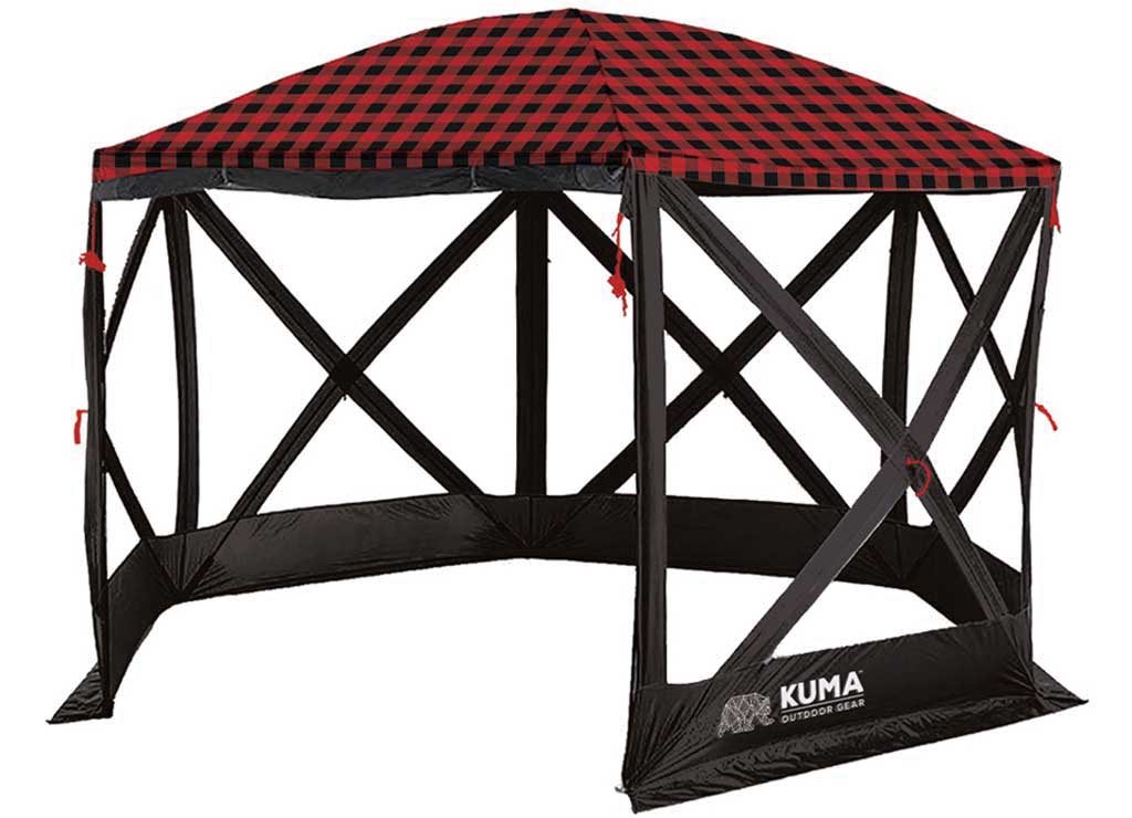 KUMA Super BEAR DEN Deluxe Gazebo - RED Plaid - image 2