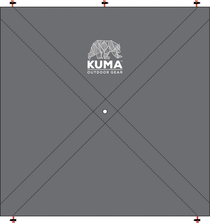 KUMA BEAR CUB Gazebo Privacy Panels - GREY - image 2