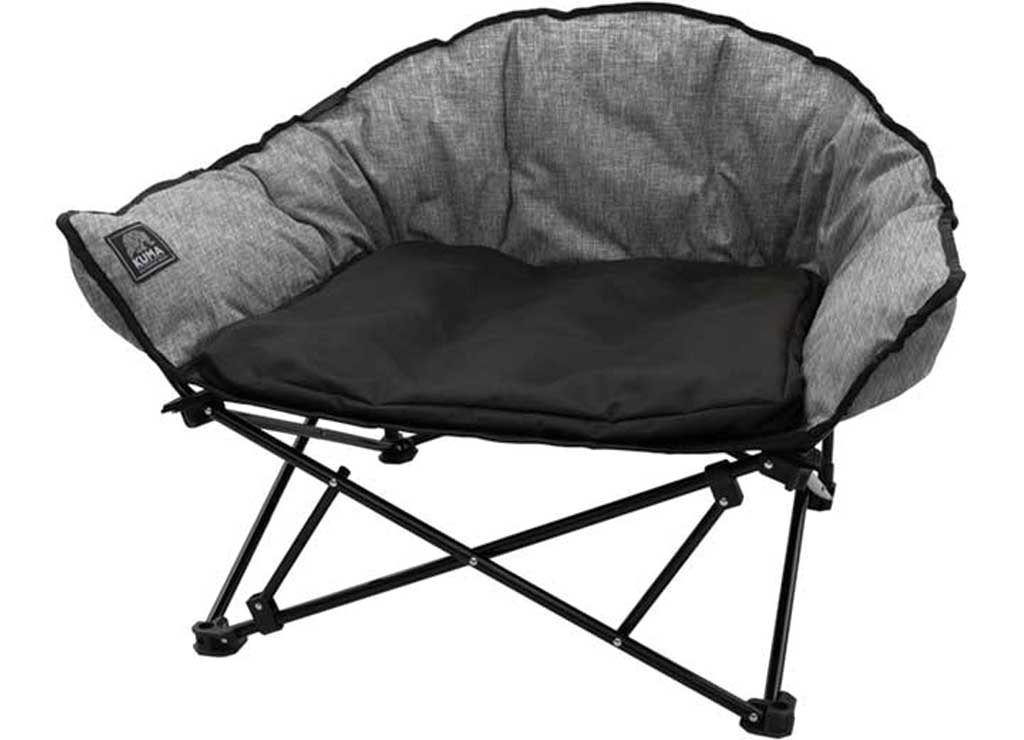 KUMA LAZY BEAR DOG BED - Heather GREY - image 1