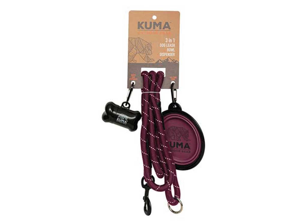 KUMA 3 in 1 DOG Leash - Purple/grey - image 2