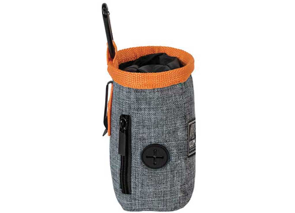 KUMA GOOD DOG Treat Pouch - Heather Grey/orange - image 1