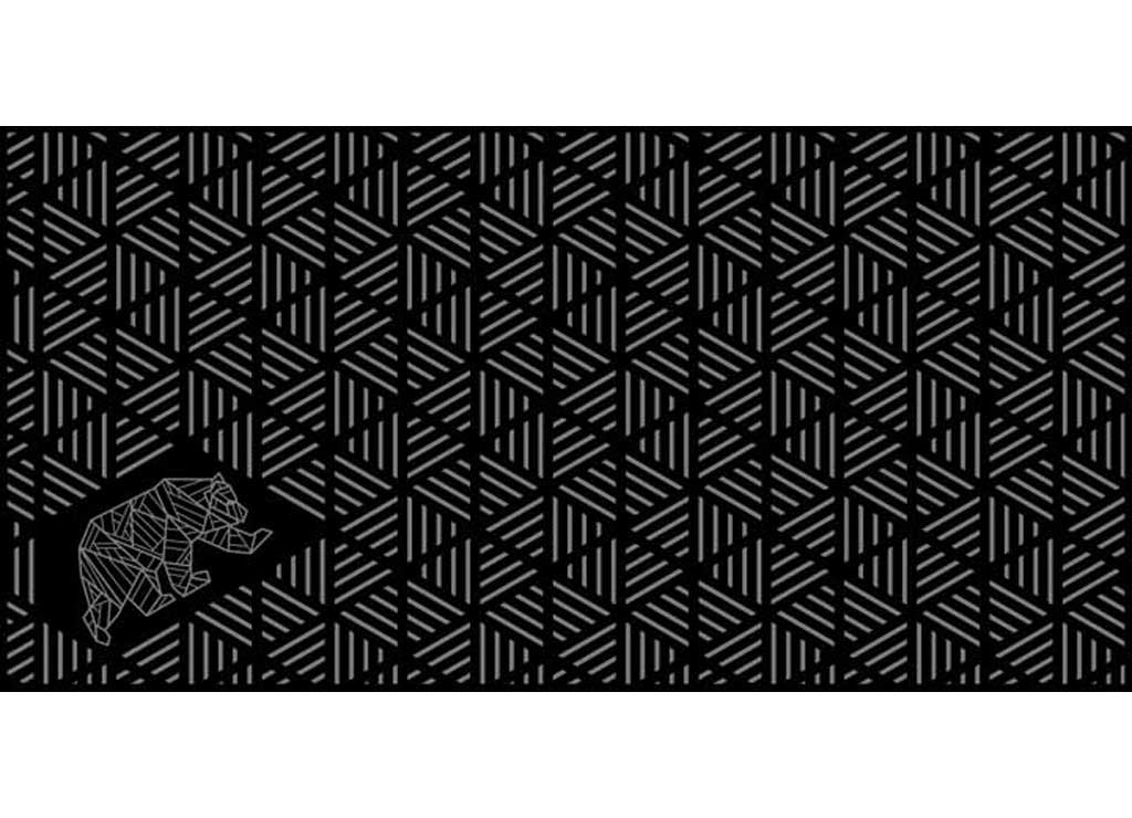 KUMA Striped Peaks Outdoor MAT - 18ft X 9ft (black/grey) - image 1