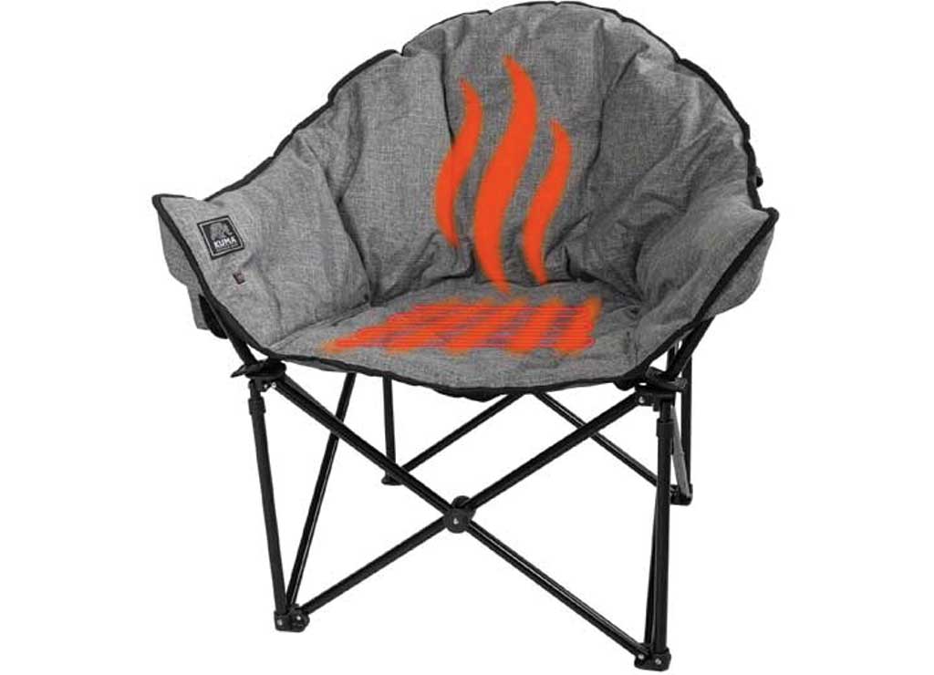 KUMA LAZY BEAR BLUE Tooth Heated Chair; Heather GREY - image 1
