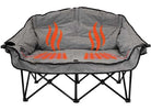KUMA BEAR Buddy BLUE Tooth Heated Double Chair; Heather GREY - image 1