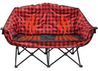 KUMA BEAR Buddy BLUE Tooth Heated Double Chair; RED Plaid - image 2