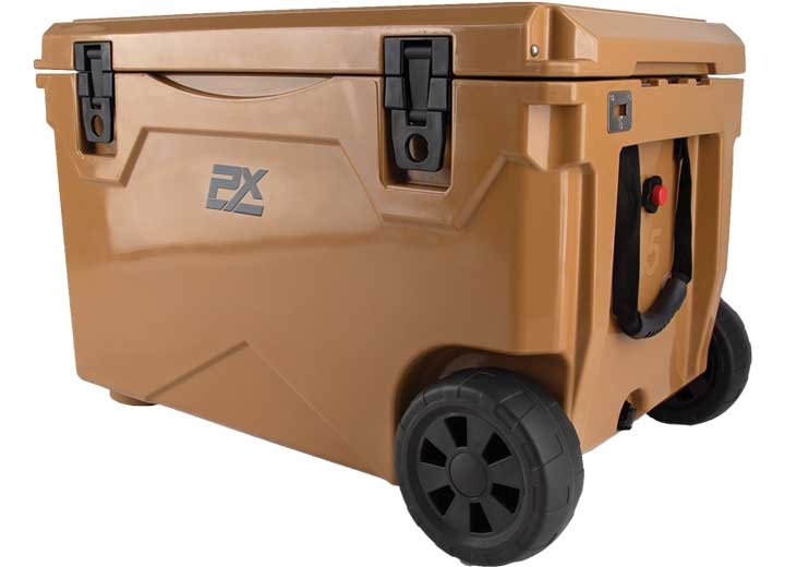 ProMaxx Automotive 75QT Sportsman Cooler with Wheels and Pull Handle Coffee - image 1