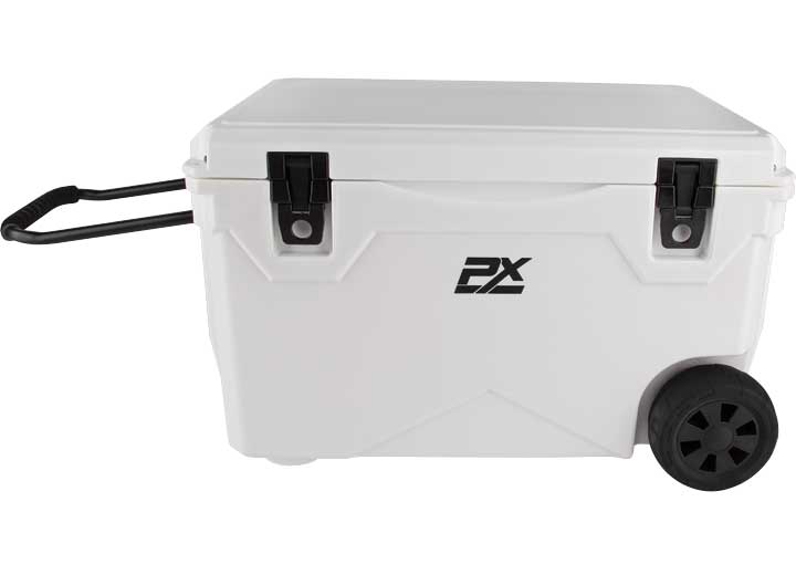 ProMaxx Automotive 75QT Sportsman Cooler with Wheels and Pull Handle White - image 3