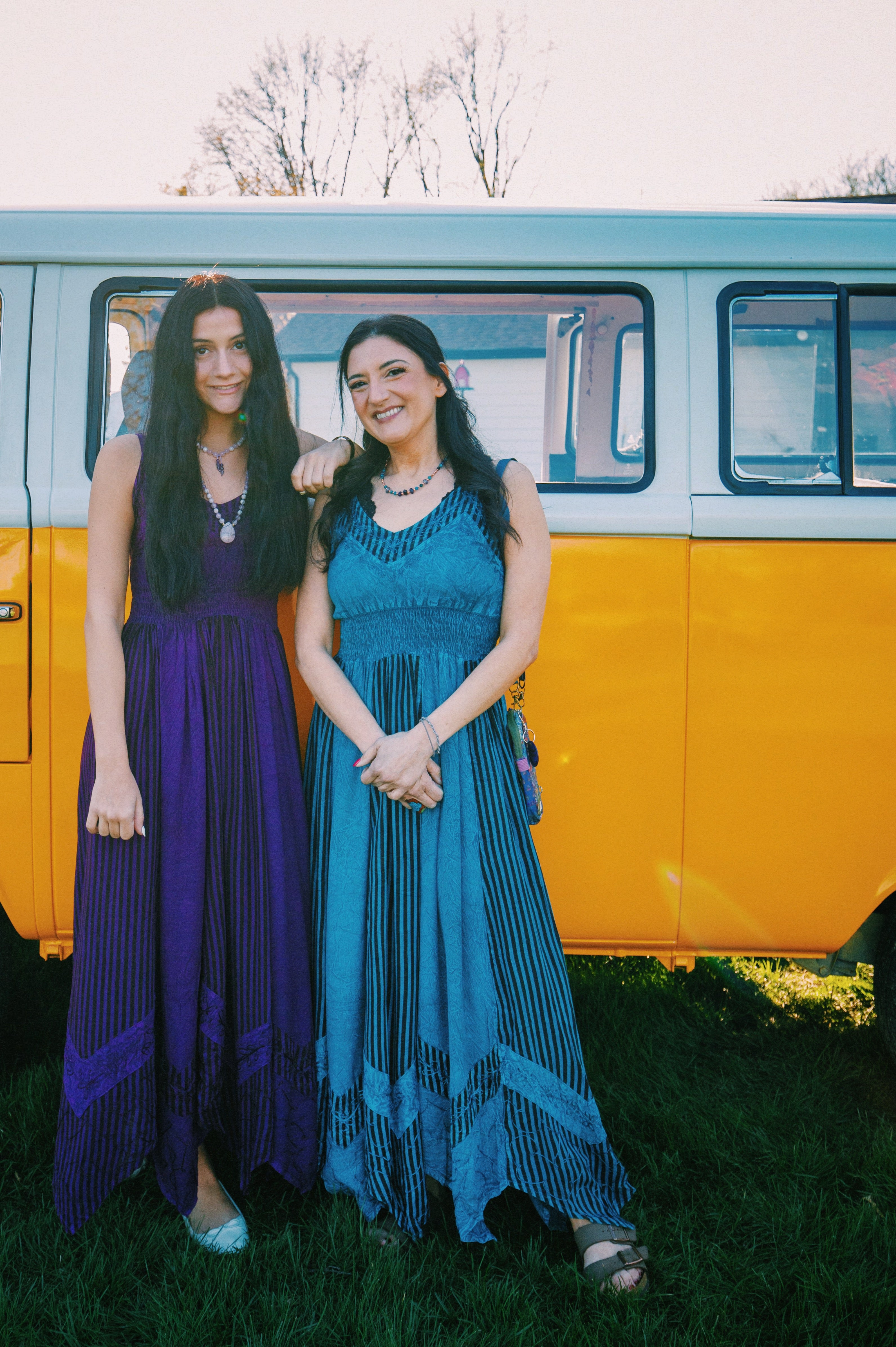 Regal Flair Acid Wash Maxi Dress boho clothing, festival outfit, hippie style apparel | Elevated Hippie