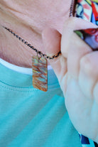 Fire Painted Handmade Copper Pendant Necklace w/ 18in Copper Chain boho clothing, festival outfit, hippie style apparel | Elevated Hippie