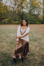 Solid Satin Skirt - The Elevated Hippie