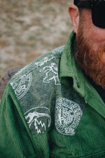 Solid Corduroy and Cotton Multi GD Print Men's shirt - The Elevated Hippie