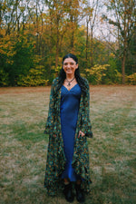 Blue Iridescent midi slip dress - The Elevated Hippie