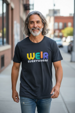 Weir-Everywhere T-Shirt – Bob Weir Inspired Graphic Tee – Black Heather