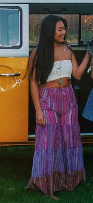 Lunar Bay Over Dyed Seersucker Artisan Pants boho clothing, festival outfit, hippie style apparel | Elevated Hippie