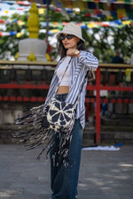 Tie Dye Fringe Crossbody Bag - The Elevated Hippie