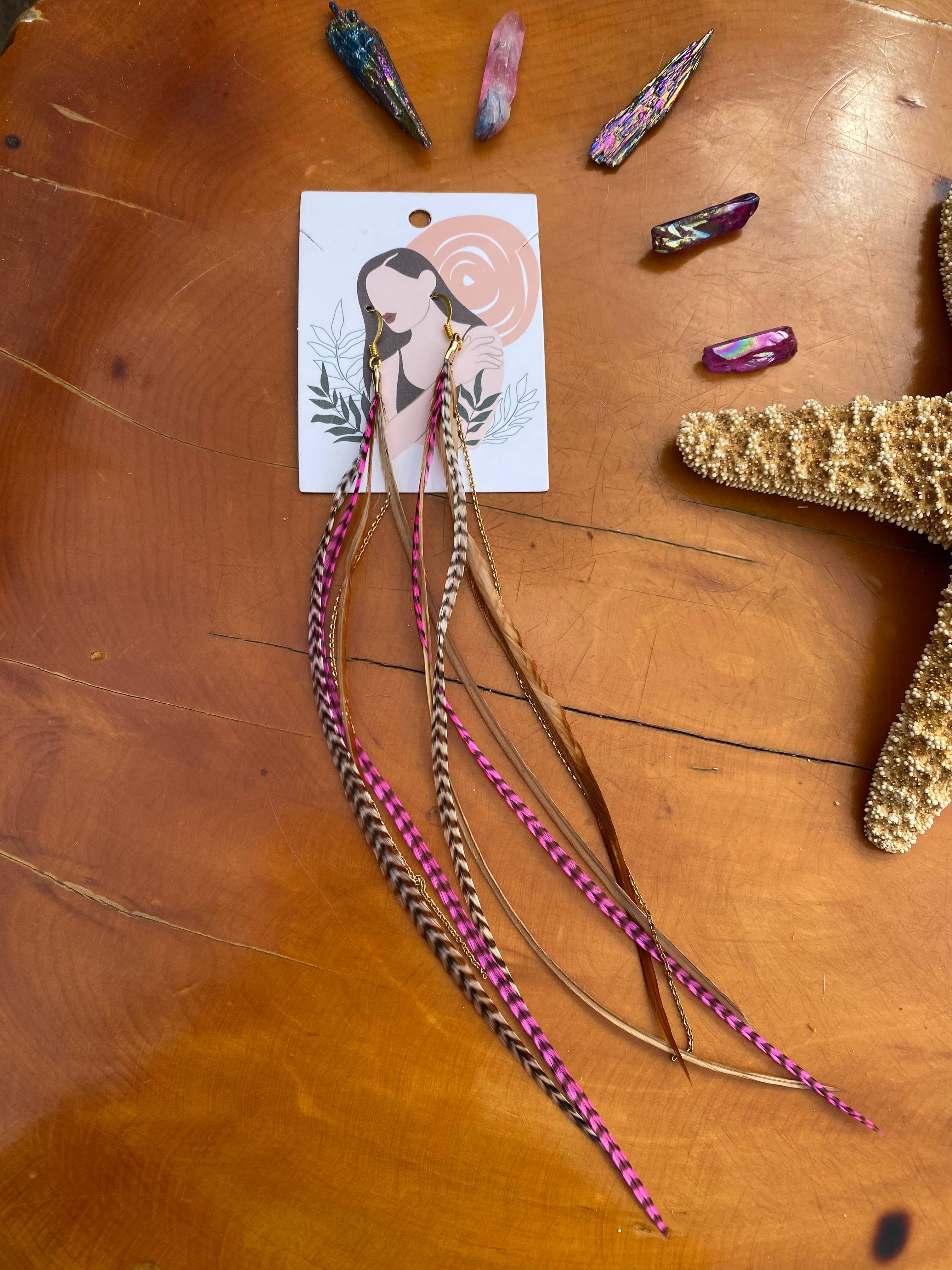 Free-Spirit Feather earrings  boho clothing, festival outfit, hippie style apparel | Elevated Hippie