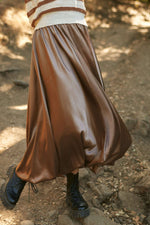 Solid Satin Skirt - The Elevated Hippie