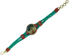 Acrylic Tree of Life Braided Leather Bracelet boho clothing, festival outfit, hippie style apparel | Elevated Hippie