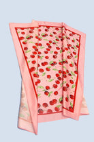 CHERRY PRINT SILKY FEEL BANDANA SCARF | 40SC626 boho clothing, festival outfit, hippie style apparel | Elevated Hippie