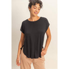 Relaxed Dolman Short Sleeve  Round Neck Top boho clothing, festival outfit, hippie style apparel | Elevated Hippie
