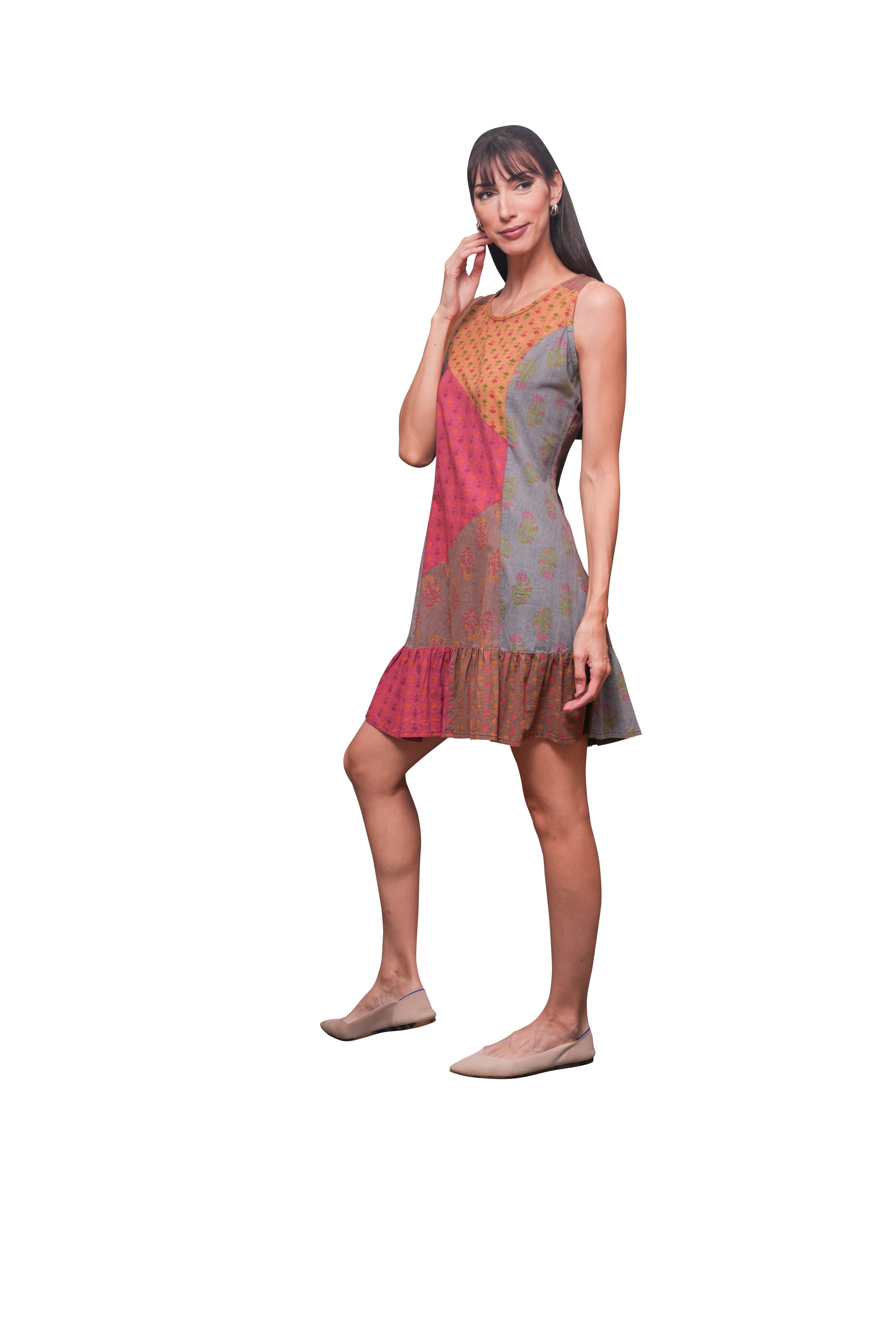 Rustic Boho Sleeveless Summer Dress boho clothing, festival outfit, hippie style apparel | Elevated Hippie