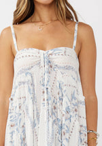 Hi-Lo Spaghetti Strap Patchwork Ruffle Maxi Dress - The Elevated Hippie